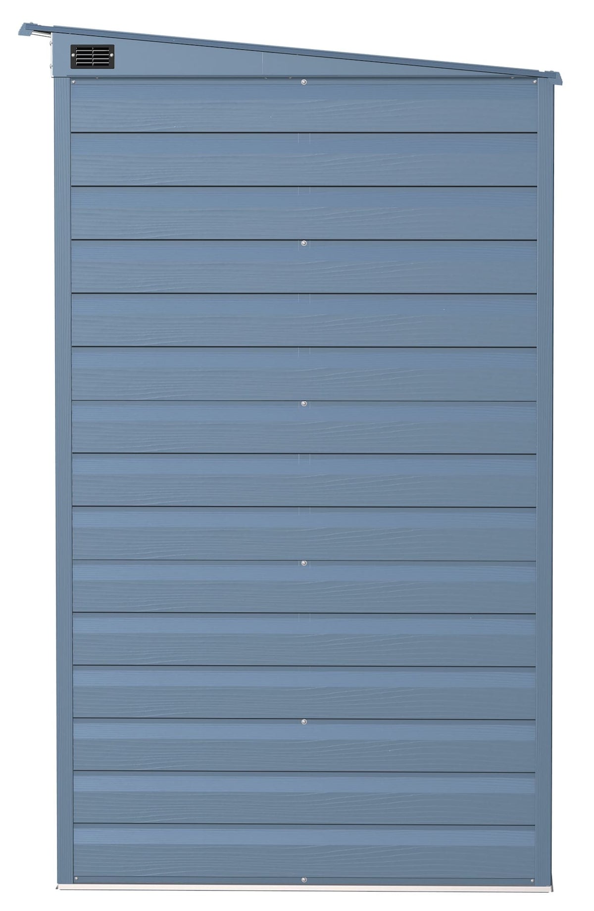 Select Galvanized Steel Storage Shed, Blue Grey, 10-ft x 4-ft