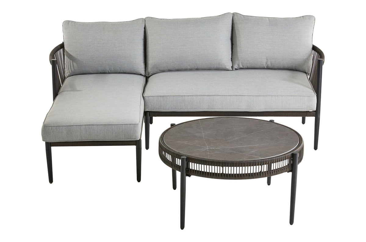 Brooks Outdoor Patio Sectional Set, 3-pc, Water/Stain/Fade-Resistant Cushions