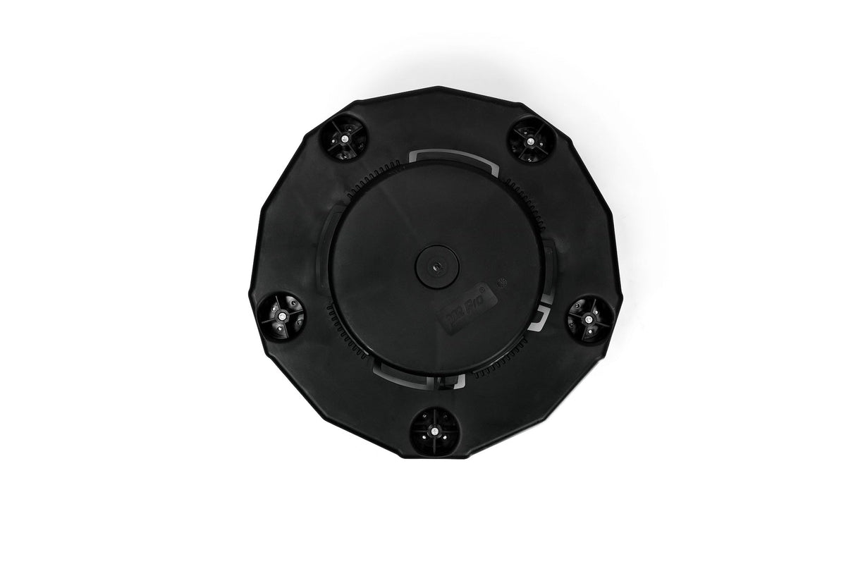 Universal Commercial Heavy-Duty Resin Garbage Can Dolly, Black