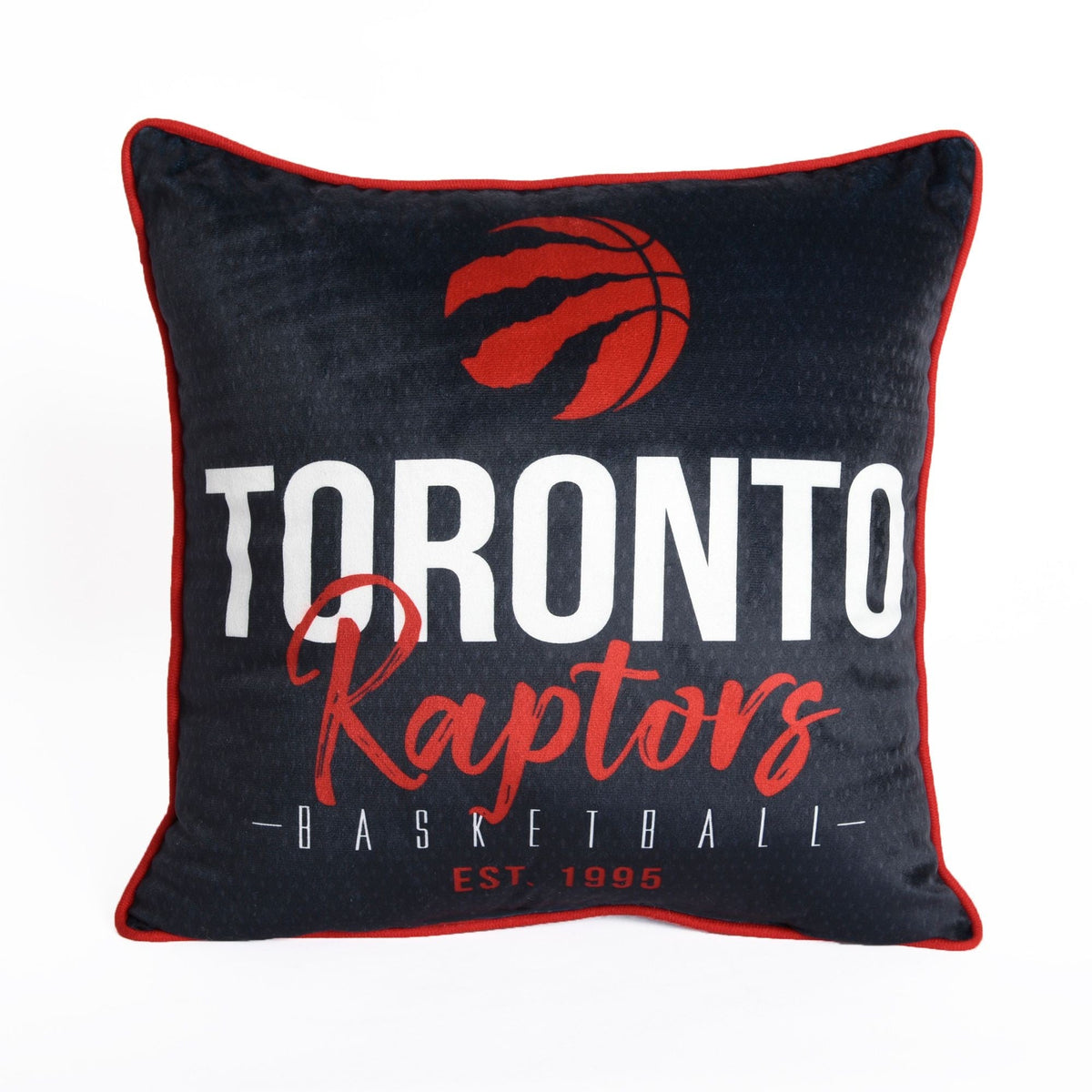 Basketball Est. 1995 Décor Throw Pillow For Fans, Black, 18-in x 18-in