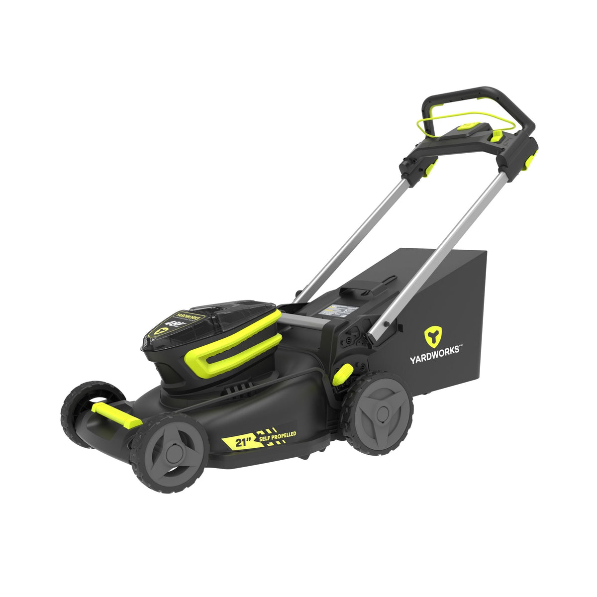 48V 3-in-1 Cordless Brushless Self-Propelled Mower, 21-in with 6Ah Battery & 2Ah Charger