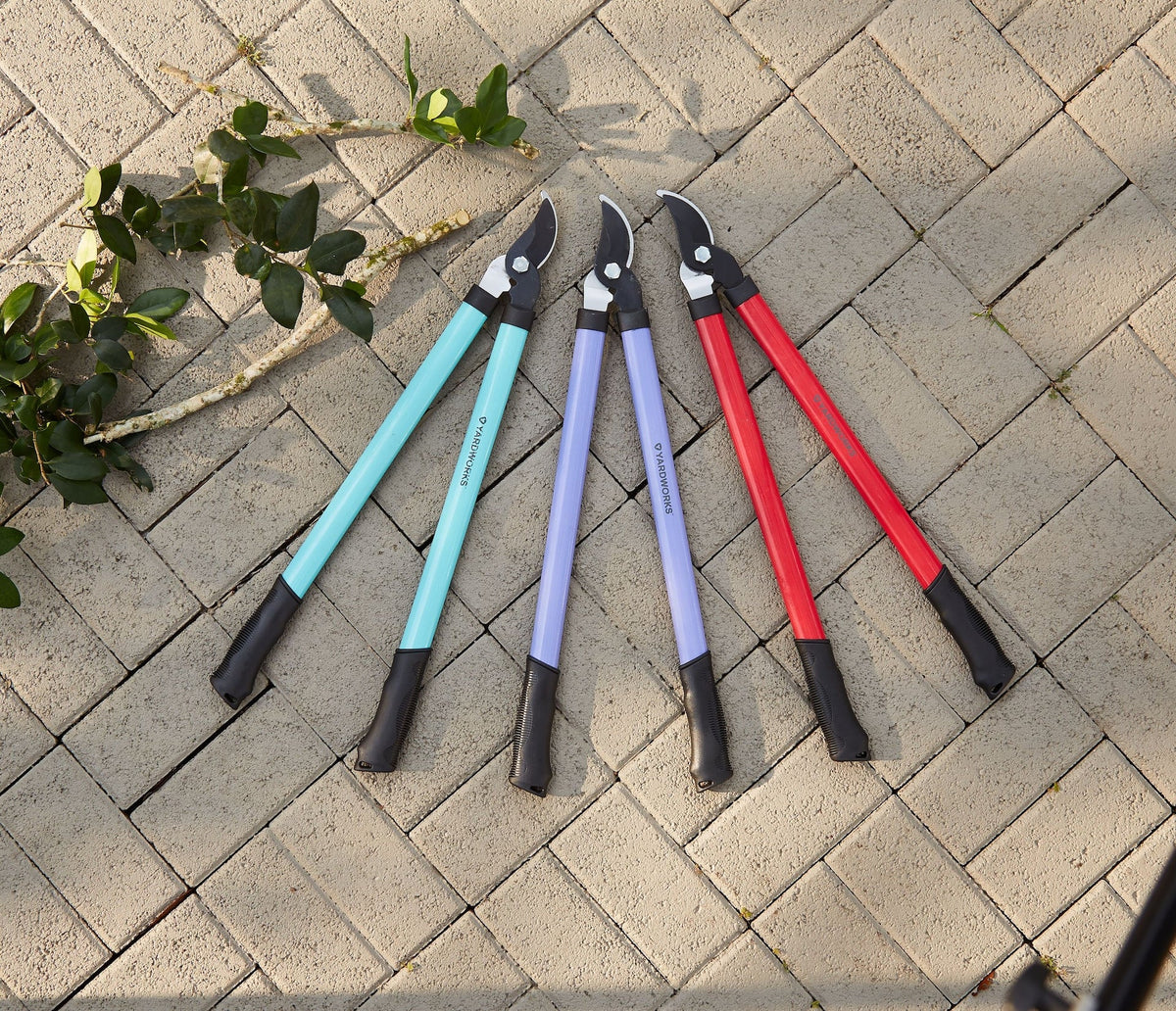 Colour Lopper, Carbon Steel, 1 3/8-in Cutting Capacity, Blue/Red/Purple