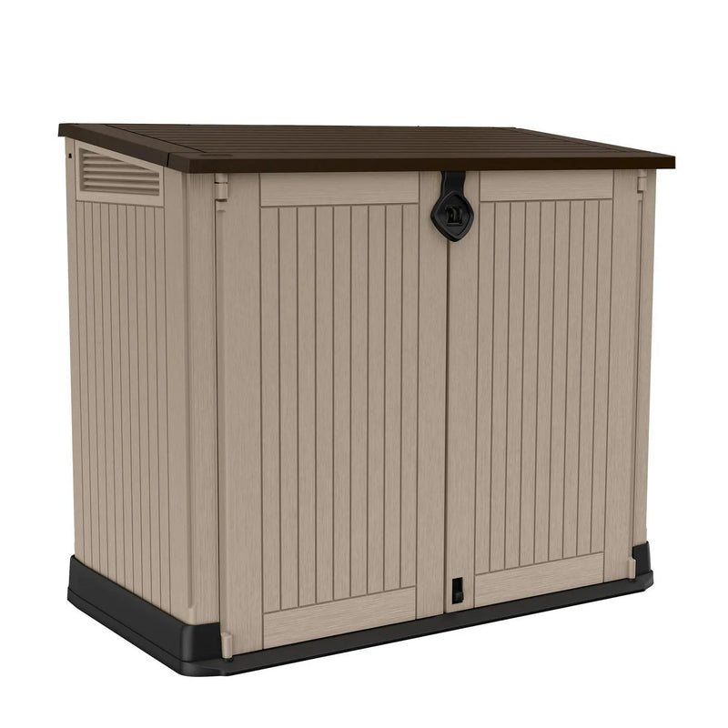 30-Cu Ft All-Weather Resin Storage Shed, Beige X0063