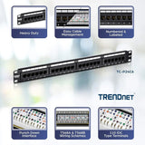 A management-type power distribution device with 6 output ports, model TPI-06, rack-mounted power distribution unit, equipped with 1 NEMA 5-15R bypass power socket, 1 gigabit RJ-45 interface, featuring overload protection and surge protection functio