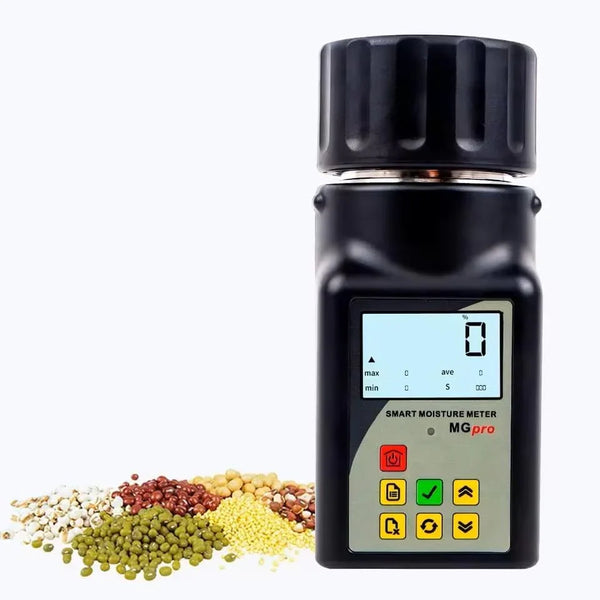 Portable mini grain moisture measuring instrument, suitable for 25 types of grains such as coffee, cocoa, rice, wheat, etc., with 99 sets of data storage function B3249