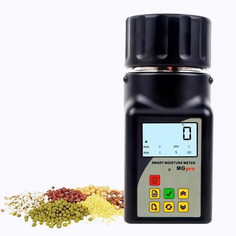 Portable mini grain moisture measuring instrument, suitable for 25 types of grains such as coffee, cocoa, rice, wheat, etc., with 99 sets of data storage function B3249