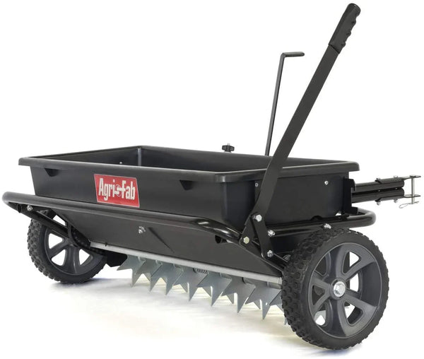Tow-Behind Lawn & Garden Spiker/Seeder/Drop Spreader for Seed,Fertilizer, Salt, Ice Melt; Designed to Pull Behind Lawn & Garden Tractors J9221