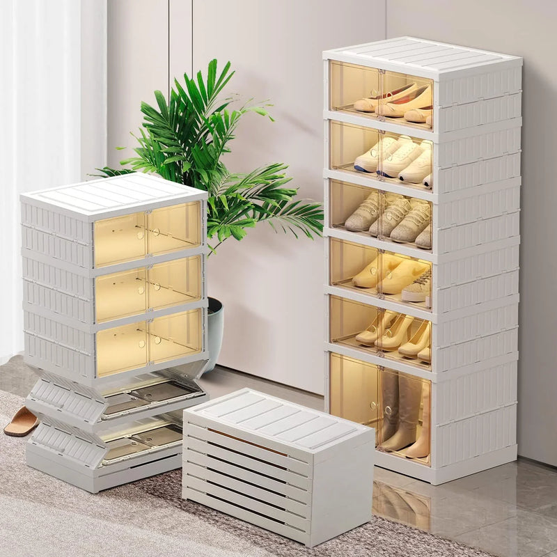 9-Tier LARGE Stackable Plastic Shoe Rack F1521