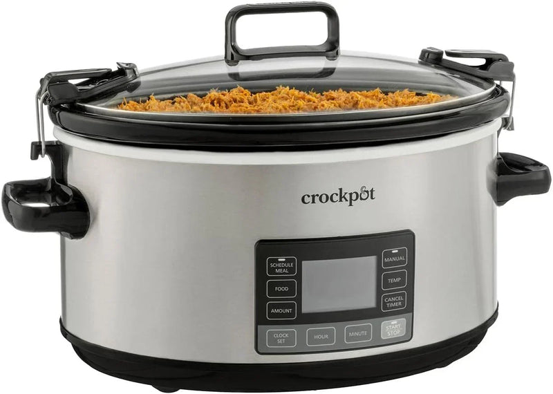 7 Quart Portable Programmable Slow Cooker with Timer and Locking Lid H9230