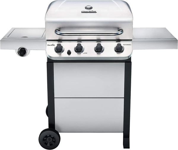Performance Series Convective 4-Burner with Side Burner Cart Propane Gas Stainless Steel Grill - 463377319 A7196