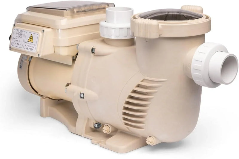 1.5HP Variable 2-Speed Swimming Pool Pump High Flow Above-Ground Swimming Pump Strainer w/ Slip on Fitting C9035