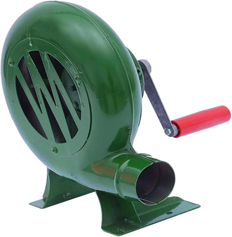 Blower Popcorn Fan, Manual BBQ Forge Air Blower with Hand Crank for Camping Picnic Outdoor - 80W-350W(150W) L8739