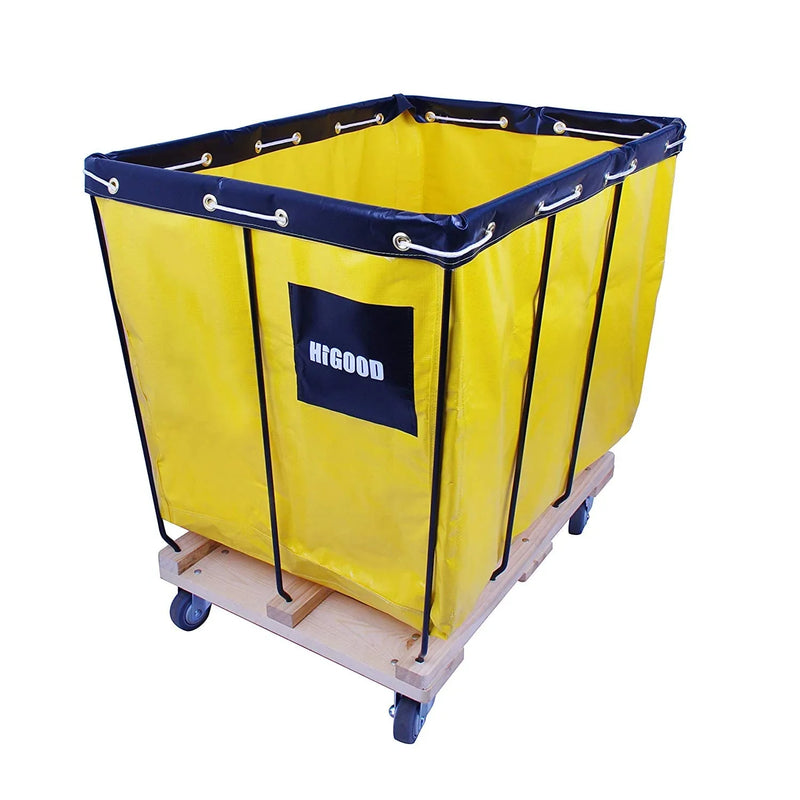 Basket Trucks,Service Carts Yellow 8 Bushel Knock Down Truck,Carts, 10.0 cu. ft, 400 lb, 34" L X 22" W X 30.5" H Capacity M4379
