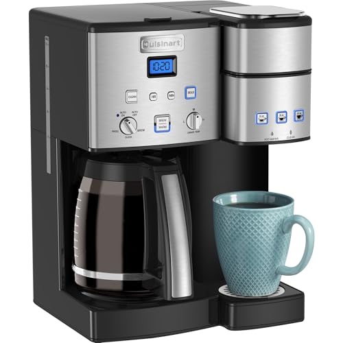 Single Serve 12 Cup Coffee Maker, Offers 3 Sizes: 6 Ounces, 8 Ounces and 10 Ounces, Stainless Steel, SS 15P1: Home & Kitchen W1878