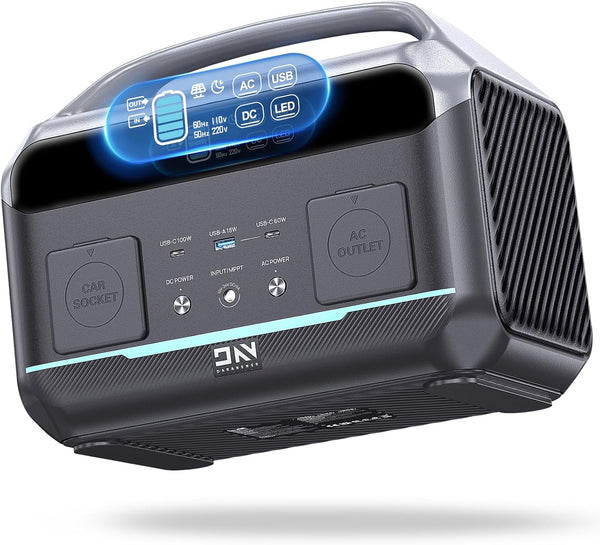 Portable Power Station 56000mAh, 179.2Wh LiFePO4 Battery Backup w/ 2 300W (Peak 600W) AC Outlets, 1.5hrs Fast Charging, Power Bank for Hurricane Emergency/Outdoor Camping/RVs/Home Use G7544