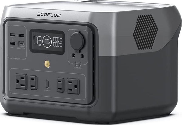 EcoFlow RIVER 2 Max Portable Power Station 512Wh Capacity.Solar Generator.1000W AC Output for Outdoor Camping.Home Backup.Emergency.RV.off-Grid L0979