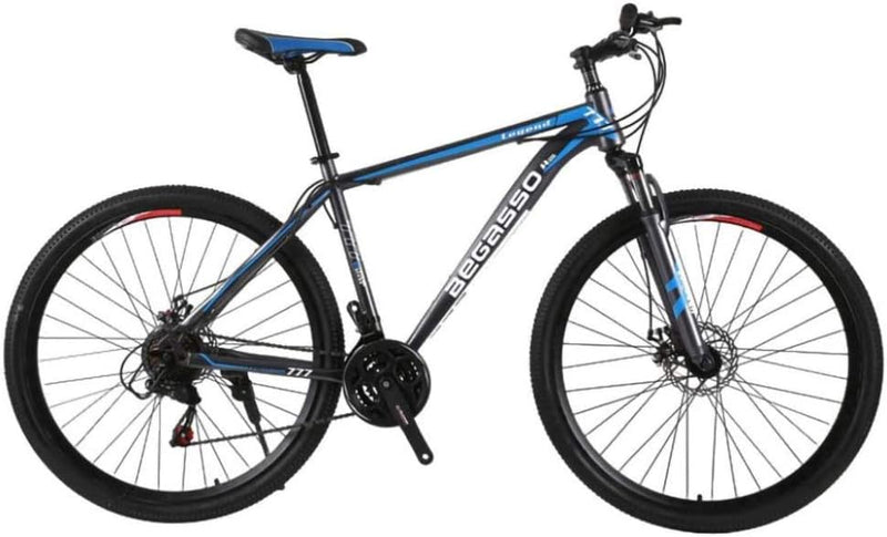 21-Speed Men's Mountain Bike Double Disc Brake 29 Inches All-Terrain City Bikes Adults Only Outdoor Cycling Hard Tail Front Suspension,C S7282