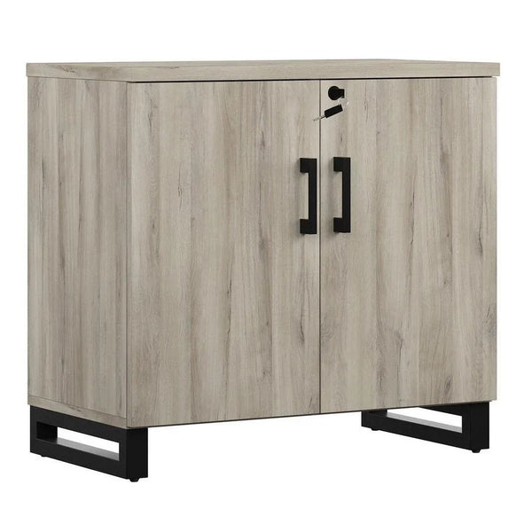 Storage Cabinet & Bookshelf, Weathered Oak G9694