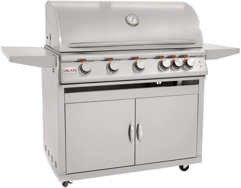 Blaze Freestanding Grill with Lights (BLZ-5LTE2-LP-BLZ-5-CART), 40-inch, Propane Gas O0600