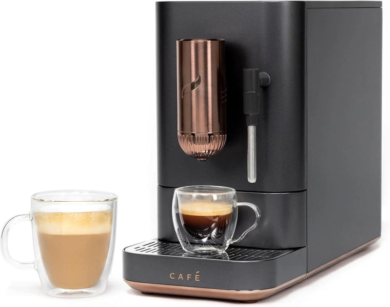 Automatic coffee grinder coffee machine, built-in milk frother, adjustable coffee bean grinder, one-button brewing function D5332
