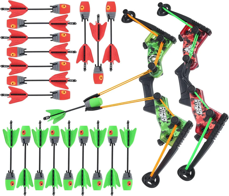 2. Master Controller Bow, 20 Zynix Whistle Arrows, 2 Parachute Replacement Parts, 2 Shoulder Straps and 4 Arrow Bags - Long-distance Outdoor Equipment I4952