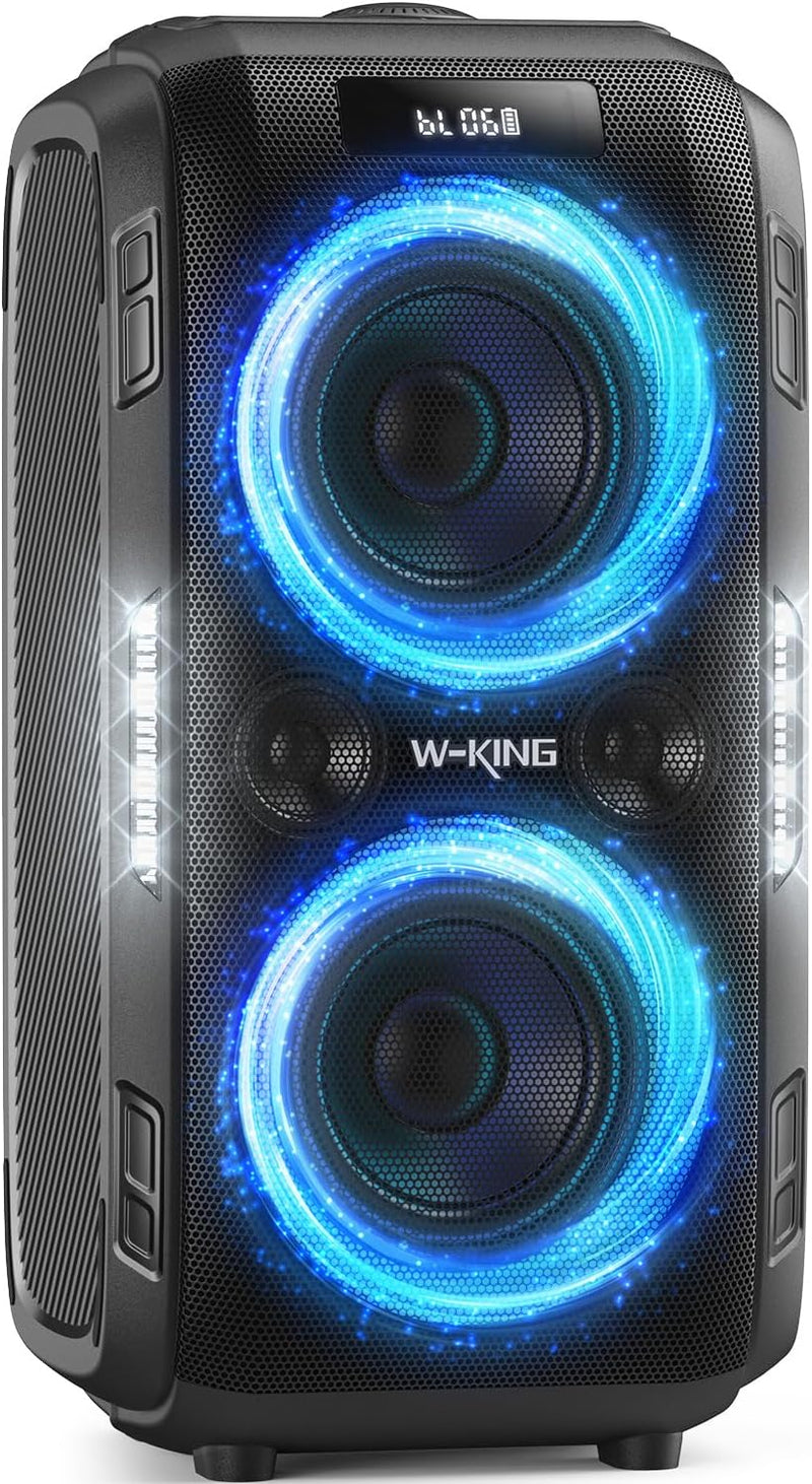 Peak Party Large Wireless Speaker - Maximum Volume Amplifier / 12 Custom Low-End Units / Up to 125 Decibels for 6.5-inch x 2 Low-End Speakers / Deepest Bass Effect, Large Portable Wireless Speaker, IPX5 Water Resistance Rating / Microphone Jack / RJ H3130