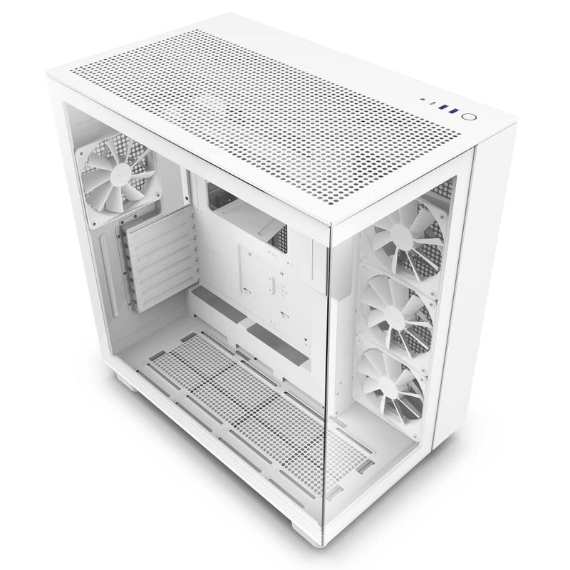 H9 Flow Dual-Chamber ATX Mid-Tower PC Gaming Case O2862