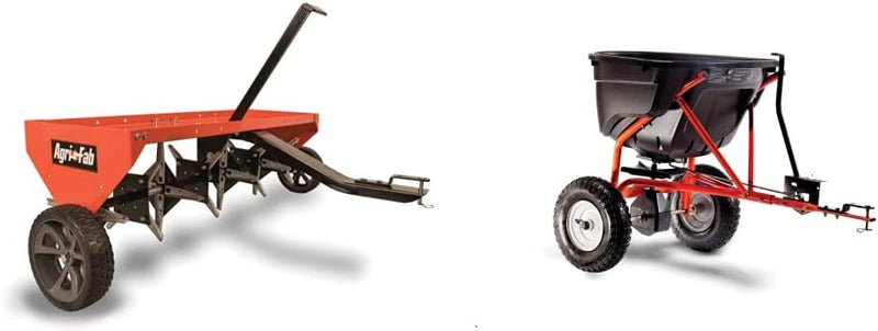 48" Tow Behind Lawn Plug Aerator with Universal Hitch; Designed to Pull Behind Lawn & Garden Tractors L7958
