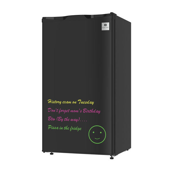 Arctic Chef 3.2 Cu. ft. Compact Refrigerator with Eraser Board Door, RFR326, Black Z6887
