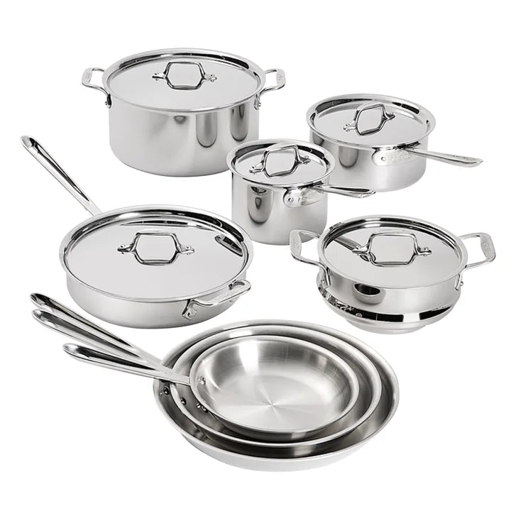 All-Clad D3 Stainless 3-Ply Bonded Cookware, 13-pieces Q9981