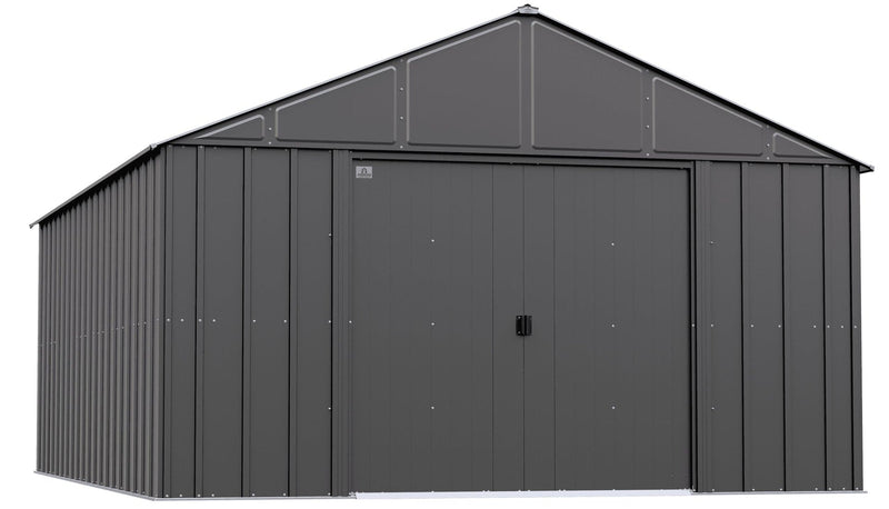 Classic 12x17-ft Charcoal Corrosion-Resistant Metal Shed I1536