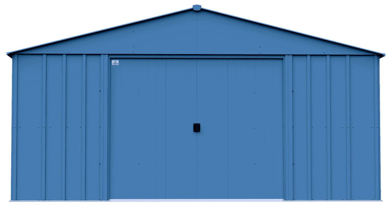 Classic 14x14-ft Blue Grey Corrosion-Resistant Steel Shed H9121