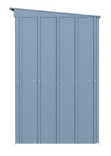Classic Galvanized Steel Storage Shed, Blue Grey, 8-ft x 4-ft