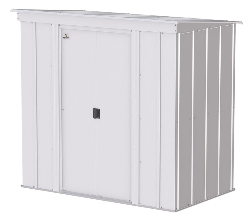 Classic Galvanized Steel Storage Shed, Flute Grey, 6-ft x 4-ft H6702