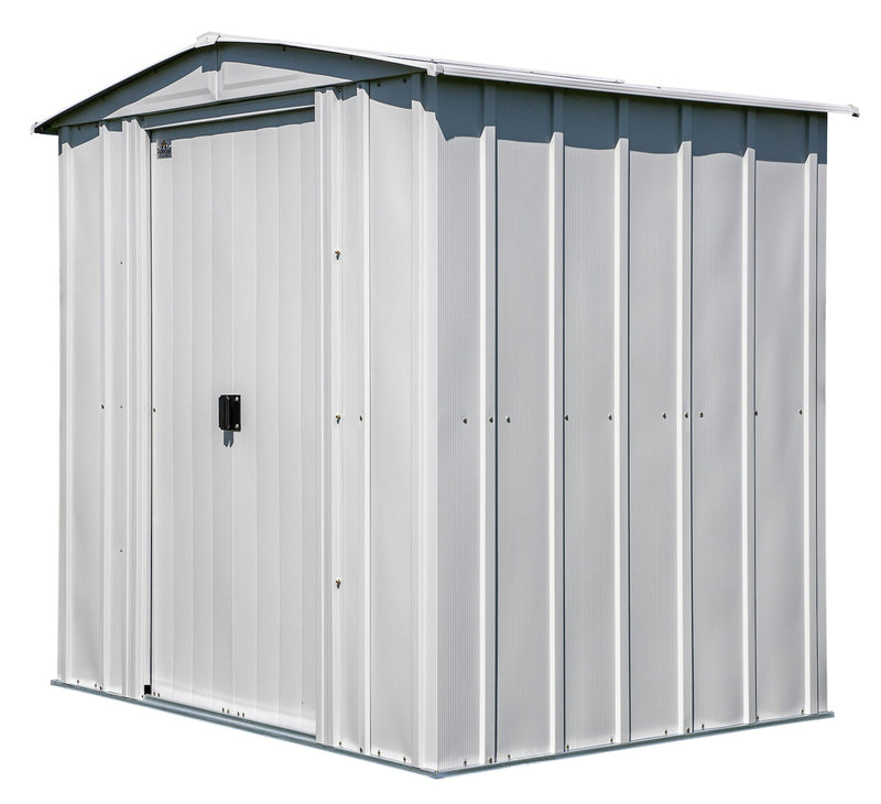 Classic Galvanized Steel Storage Shed, Flute Grey, 6-ft x 5-ft X1066