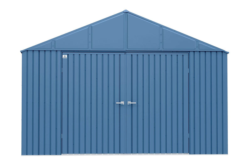 Elite 12x12-ft Blue Grey Corrosion-Resistant Steel Shed P4227