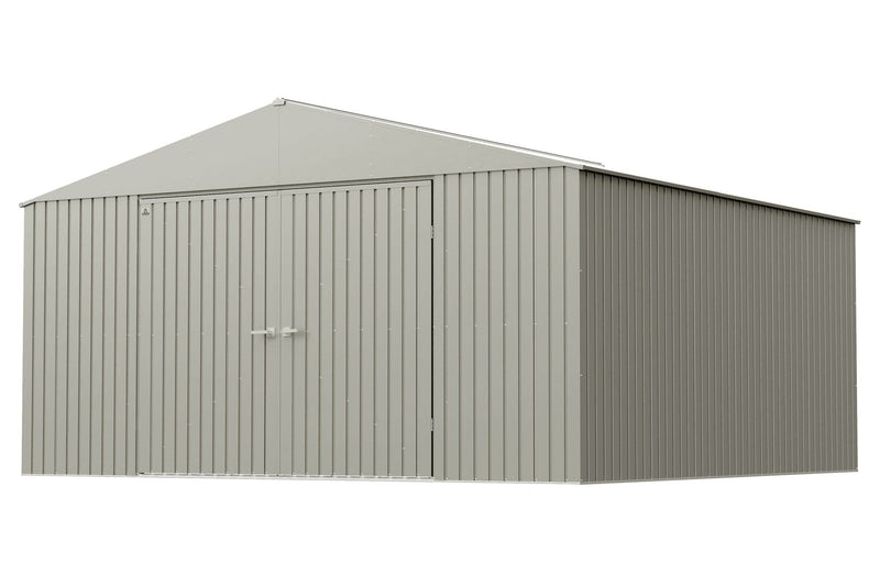 Elite 14x14-ft Cool Grey Corrosion-Resistant Steel Storage Shed N4997