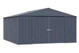 Elite 14x16-ft Anthracite Steel Storage Shed