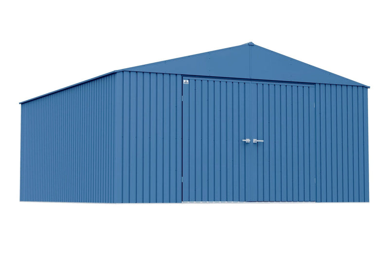 Elite 14x16-ft Blue Grey Corrosion-Resistant Steel Shed E7223