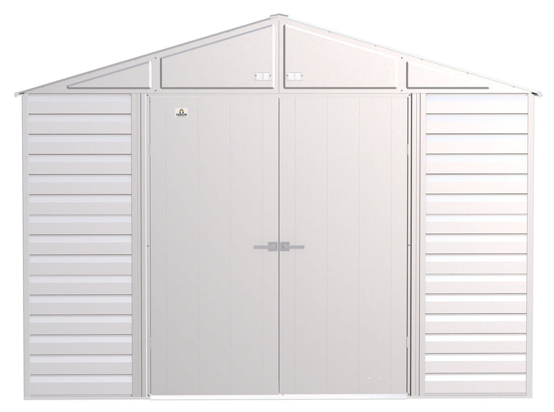 Select Galvanized Steel Storage Shed, Flute Grey, 10-ft x 12-ft K1257
