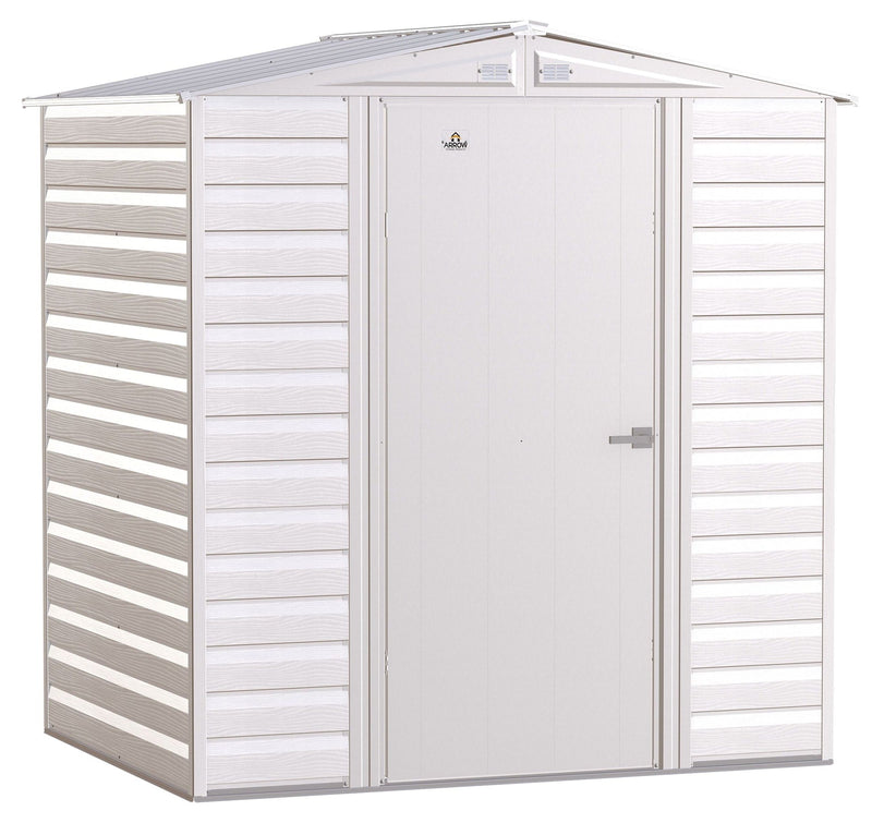 Select Galvanized Steel Storage Shed, Flute Grey, 6-ft x 5-ft A7658