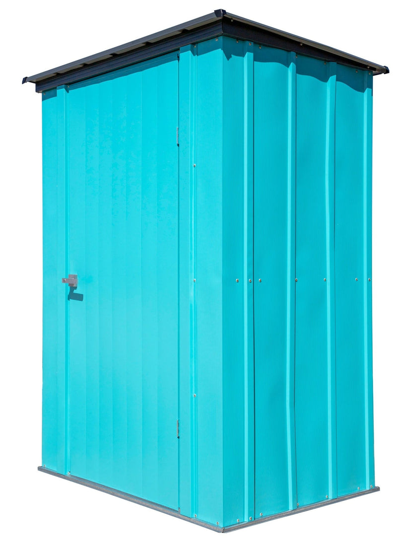 Spacemaker Patio Steel Storage Shed, Teal, 4-ft x 3-ft Q6638