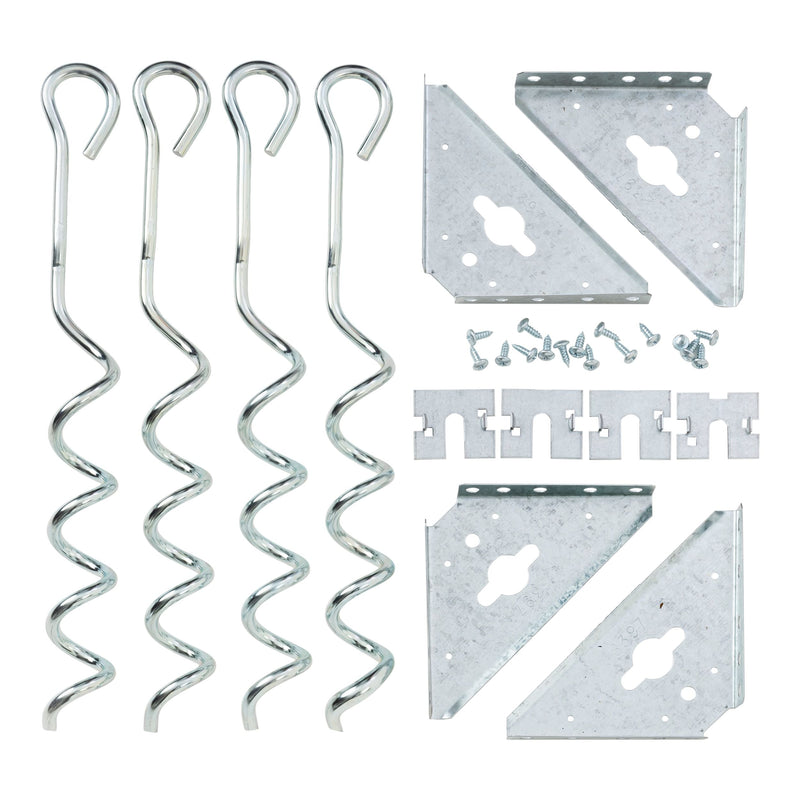 Steel Earth Anchor Kit with 15-in Corkscrews G9244
