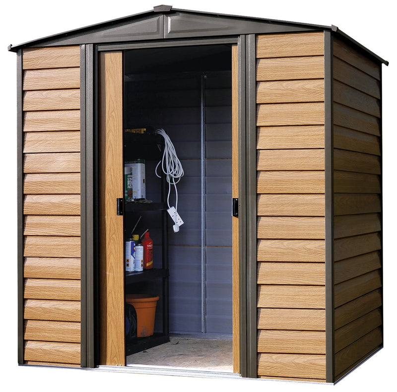 Woodridge 6x5-ft Corrosion-Resistant Steel Storage Shed A0459