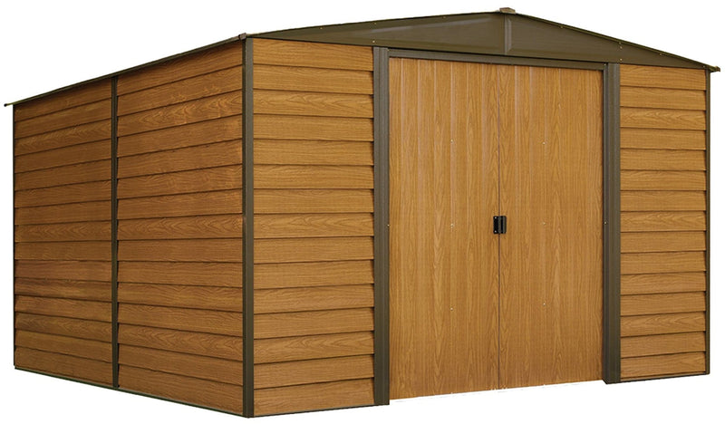 Woodridge Electro Galvanized Steel Storage Shed, 10-ft x 12-ft Y3301