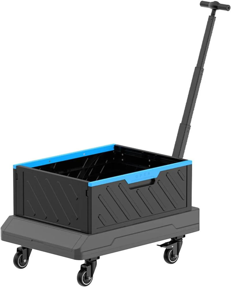 Foldable trolley: A wheeled foldable trolley, suitable for outdoor camping activities Q2696
