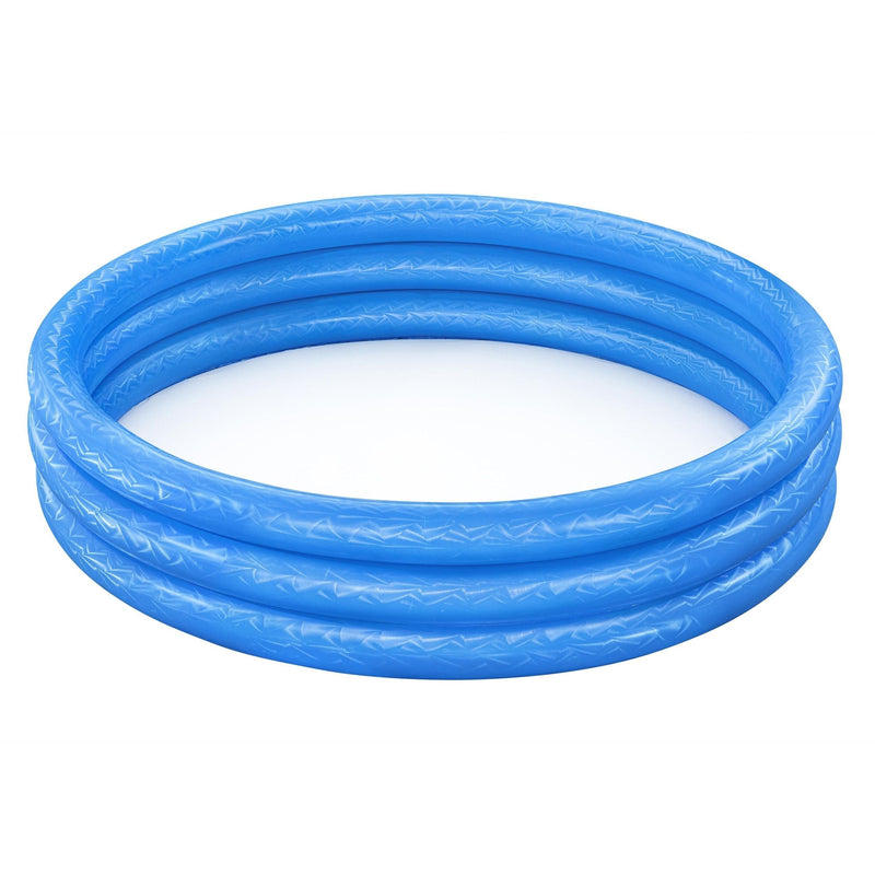 Inflatable 3-Ring Pool, 5-ft x 12-in, Assorted Colours L4082