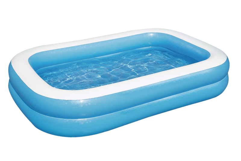 Rectangular Inflatable Family Wading Pool, 8.5-ft x 5.8-ft x 20-in Z4160