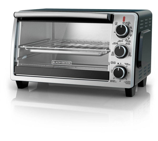 Toaster Oven with 4 Functions, Stainless Steel, 6-Slices T6589