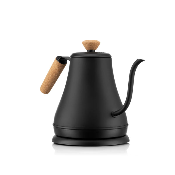 Electric Cordless Gooseneck Water Kettle with Auto Shut Off, Black, 0.8-L D2402